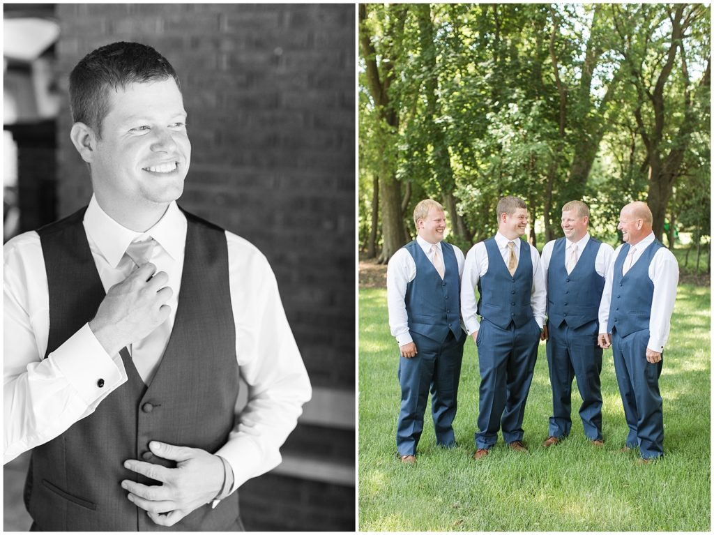 Groom Getting Ready | Marcus Community Center Wedding near Sioux City, Iowa by Jessica Brees Photography