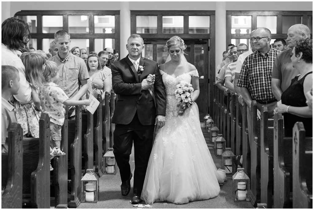 Catholic Wedding Ceremony Photography | Marcus Community Center Wedding near Sioux City, Iowa by Jessica Brees Photography