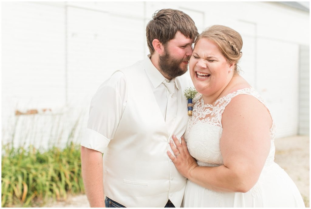 Bride and Groom Portraits | Wedding in Spencer, Iowa shot by Jessica Brees Photography