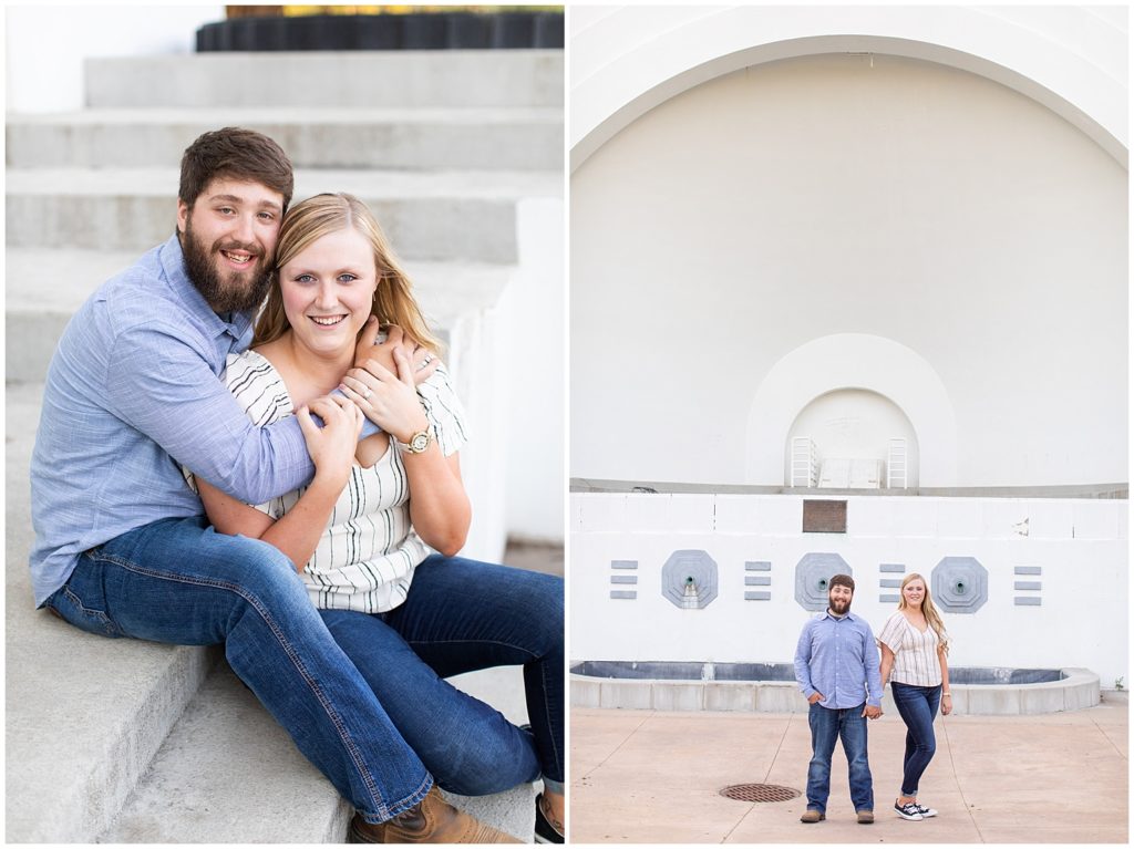 Colorful Spring Engagement Session | Engagement Portraits in Sioux City, Iowa shot by Jessica Brees Photography