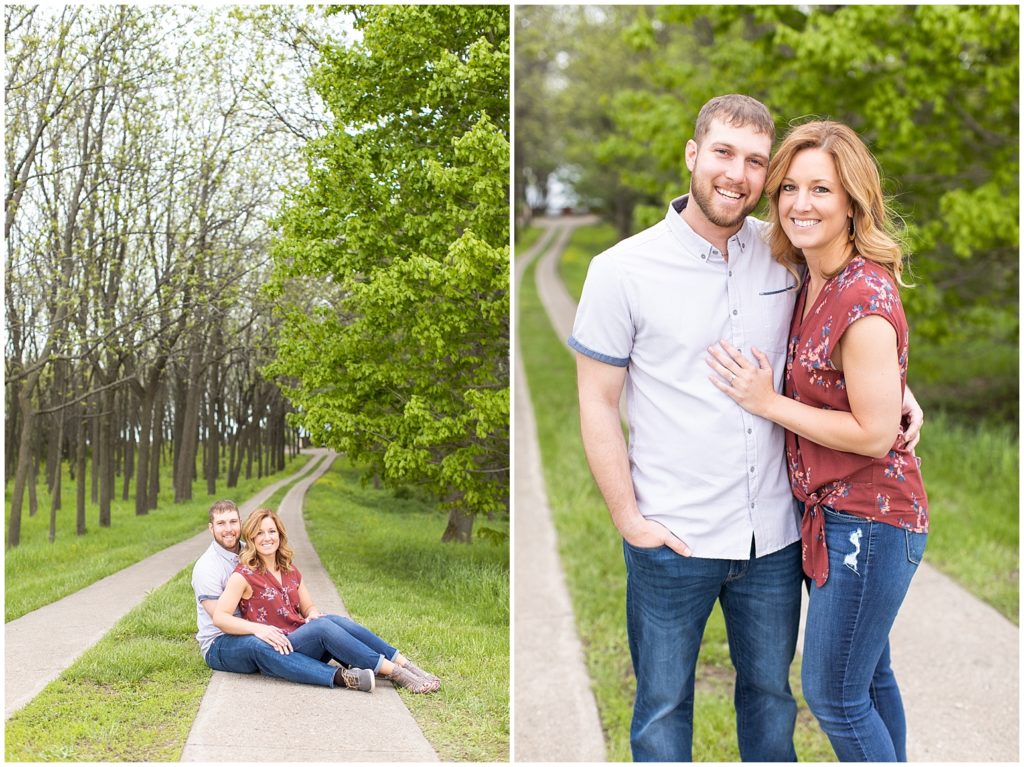 Colorful Spring Engagement Session | Engagement Portraits in LeMars, Iowa shot by Jessica Brees Photography