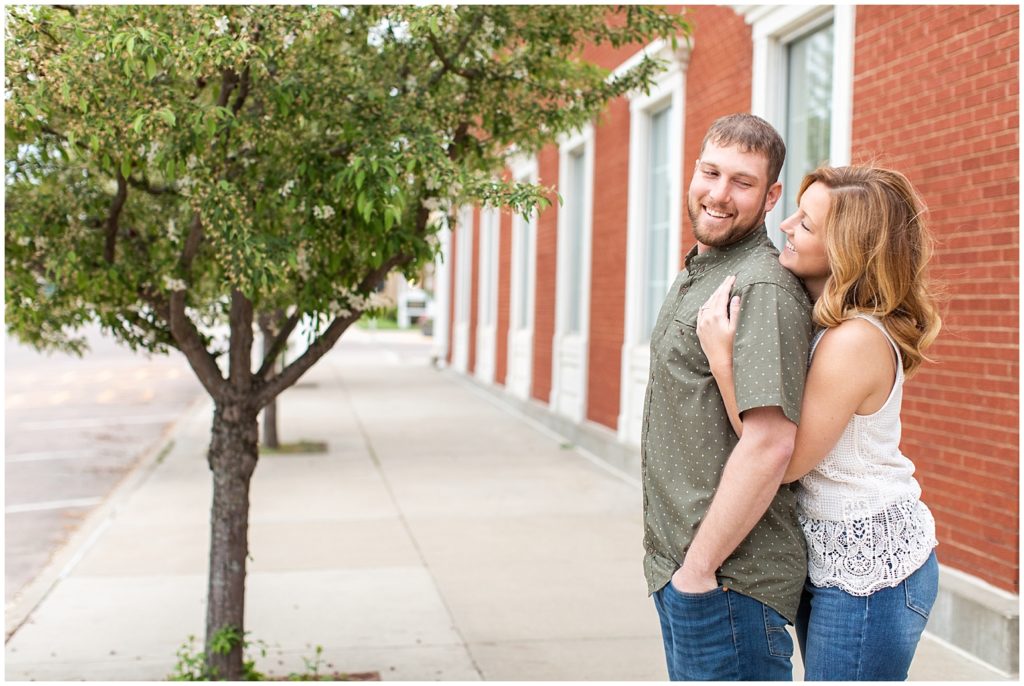 Colorful Spring Engagement Session | Engagement Portraits in LeMars, Iowa shot by Jessica Brees Photography