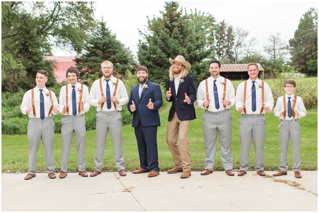 Bridal Party Portraits | Wedding in Cherokee, Iowa shot by Jessica Brees Photography