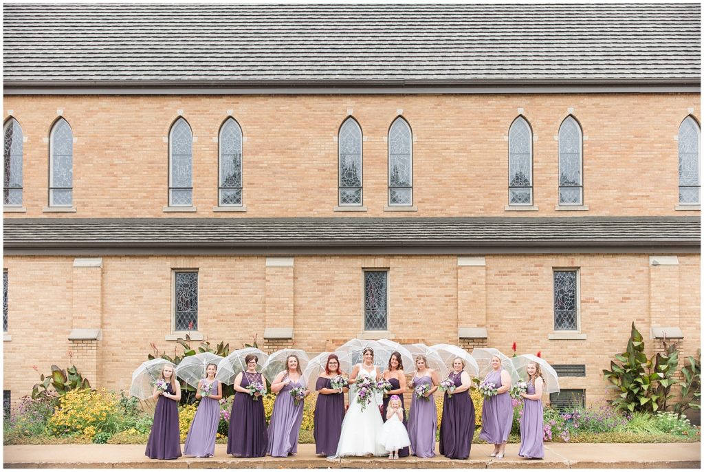 Bridal Party Portraits | Wedding in Orange City, Iowa shot by Jessica Brees Photo & Video