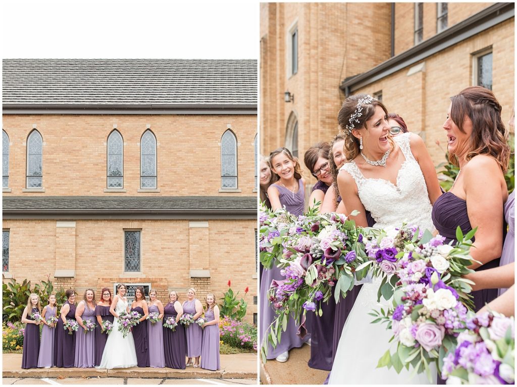 Bridal Party Portraits | Wedding in Orange City, Iowa shot by Jessica Brees Photo & Video