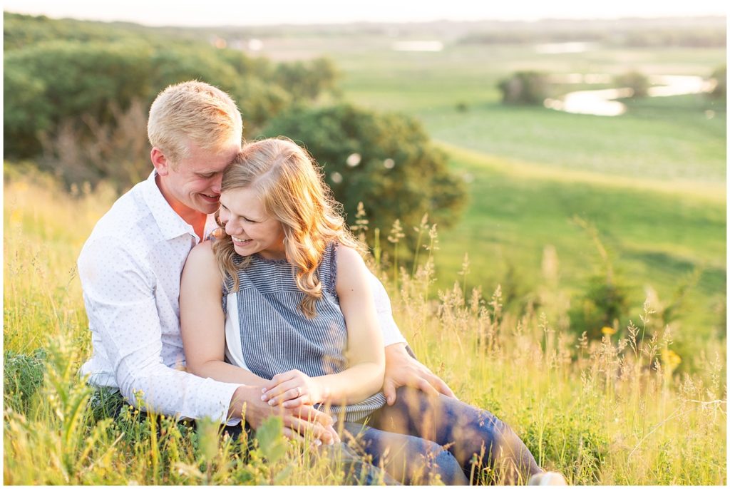Family Cabin Engagement Session | Engagement Portraits near Spencer, Iowa shot by Jessica Brees Photography