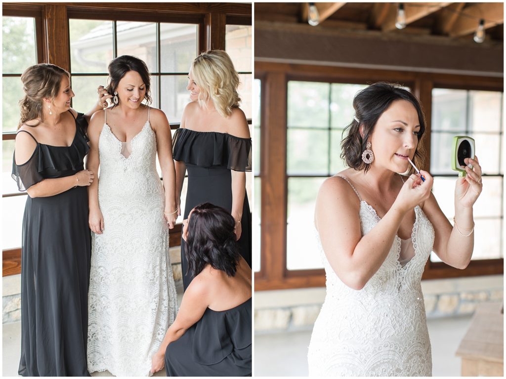 Bride Getting Ready | Wedding in LeMars, Iowa shot by Jessica Brees Photography | LeMars Wedding Photographer