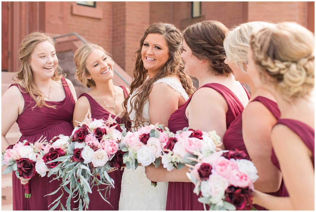 Bridal Party Portraits | Wedding in Remsen, Iowa shot by Jessica Brees Photography | Remsen Wedding Photographer