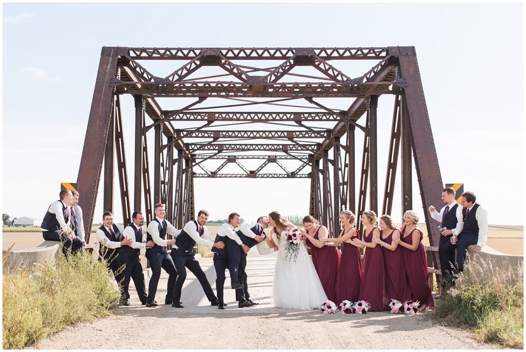 Bridal Party Portraits | Wedding in Remsen, Iowa shot by Jessica Brees Photography | Remsen Wedding Photographer