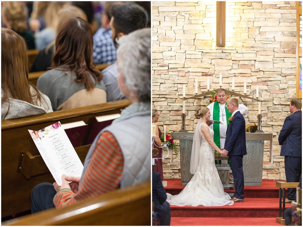 Lutheran wedding ceremony in Alta, Iowa shot by Jessica Brees, Sioux City Iowa engagement and wedding photographer