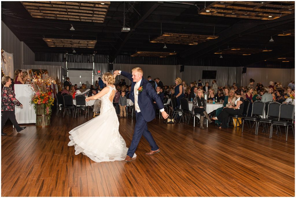 Wedding reception dancing candids shot by Jessica Brees, Sioux City Iowa engagement and wedding photographer