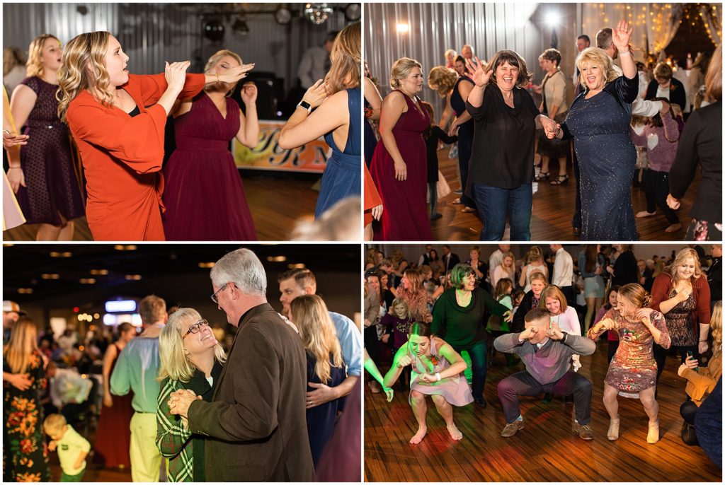 Wedding reception dancing candids shot by Jessica Brees, Sioux City Iowa engagement and wedding photographer