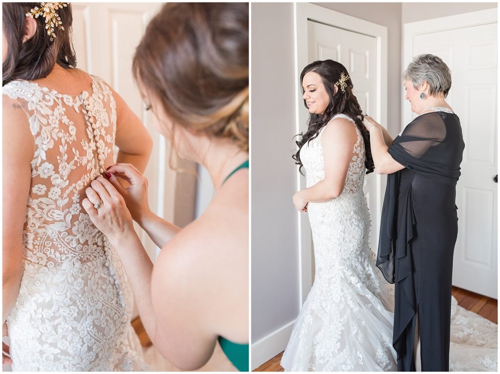 Bride getting ready shot by Jessica Brees, photographer and videographer near Sioux City, Iowa