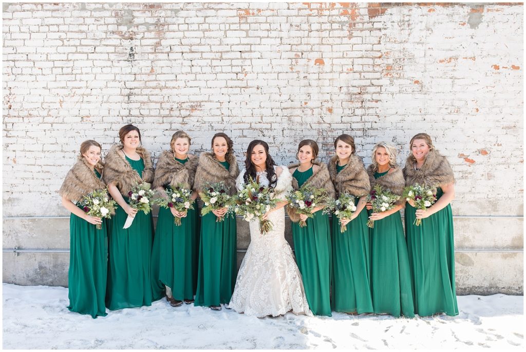 Bridal Party shot by Jessica Brees, photographer and videographer near Sioux City, Iowa