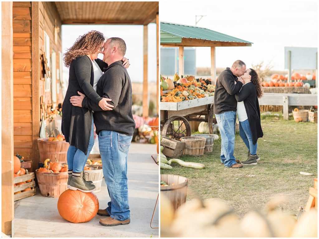 Cherokee, Iowa Pumpkin Patch Engagement Photos shot by Jessica Brees, photographer and videographer near Sioux City, Iowa