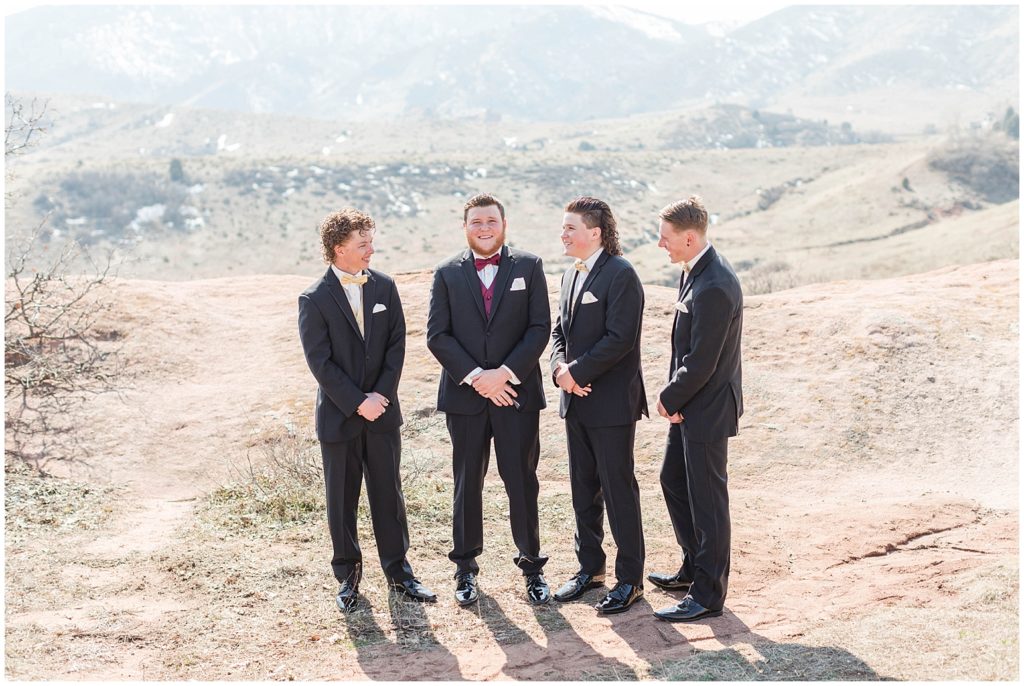 Bridal party portraits in the foothills by Jessica Brees, Littleton Wedding Photographer and Videographer
