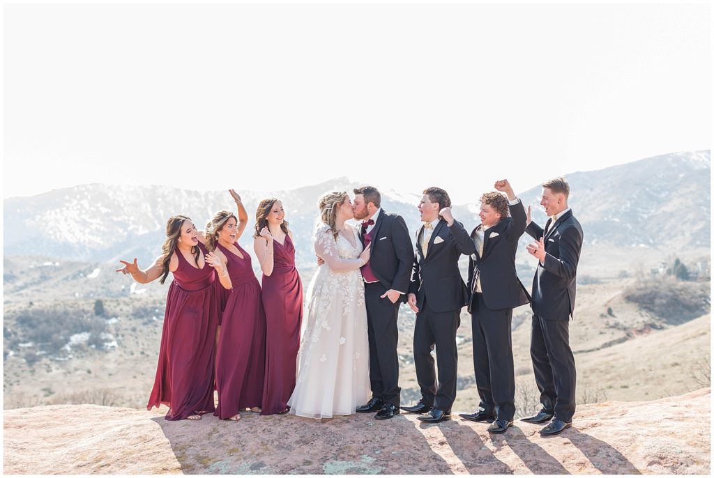 Bridal party portraits in the foothills by Jessica Brees, Littleton Wedding Photographer and Videographer