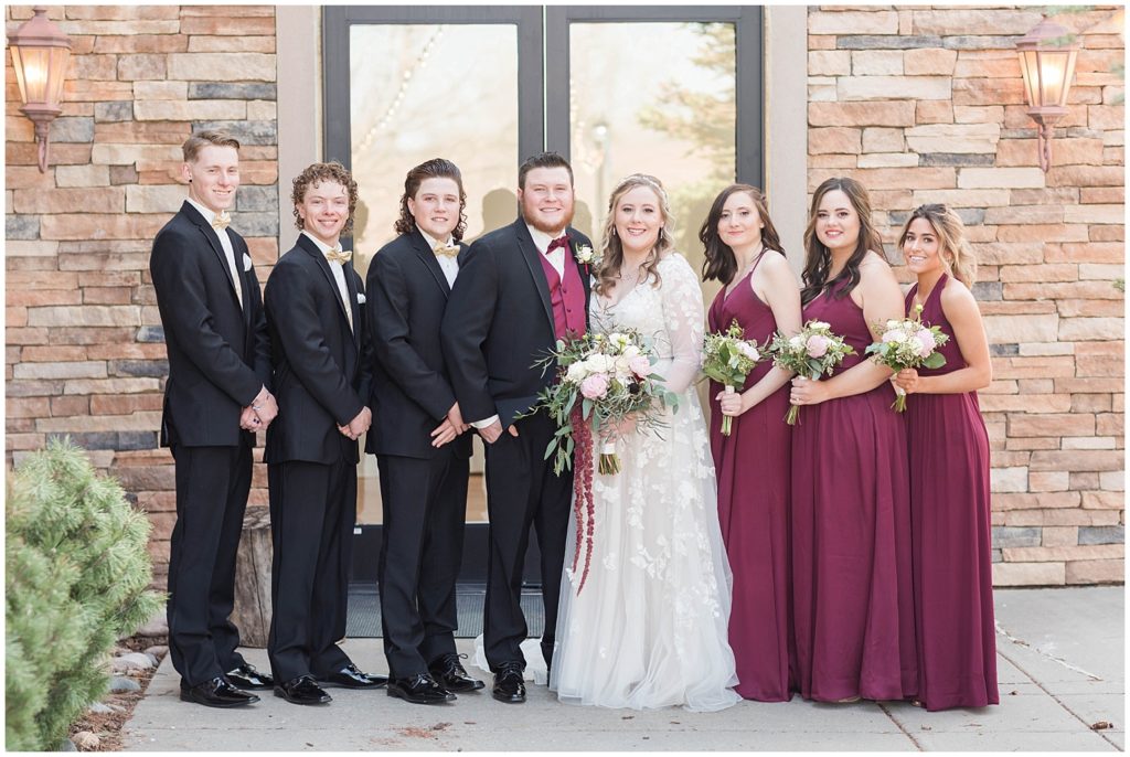 Bridal party portraits at Ken Caryl Vista shot by Jessica Brees, Littleton Wedding Photographer and Videographer