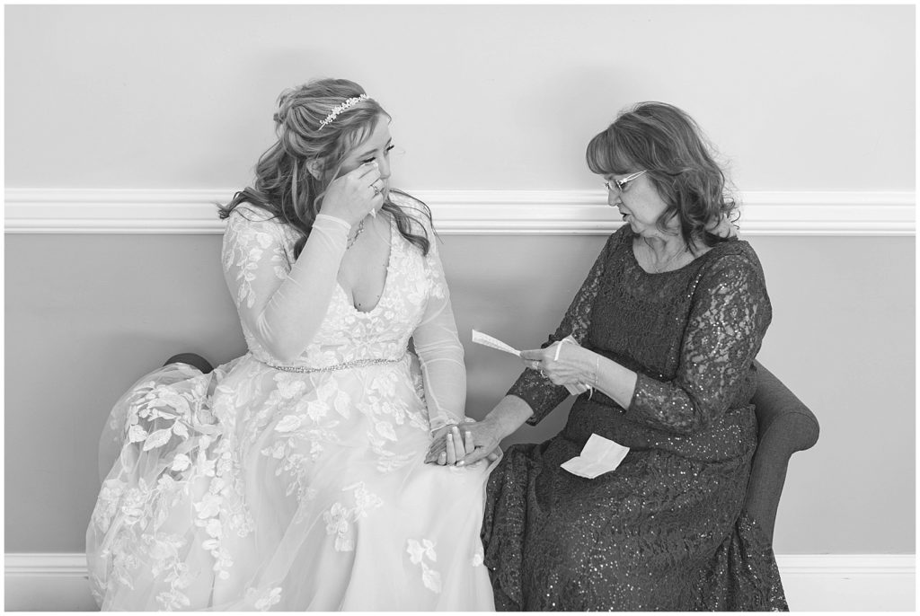 Bride and Grandma emotional moment shot by Jessica Brees, Littleton Wedding Photographer and Videographer