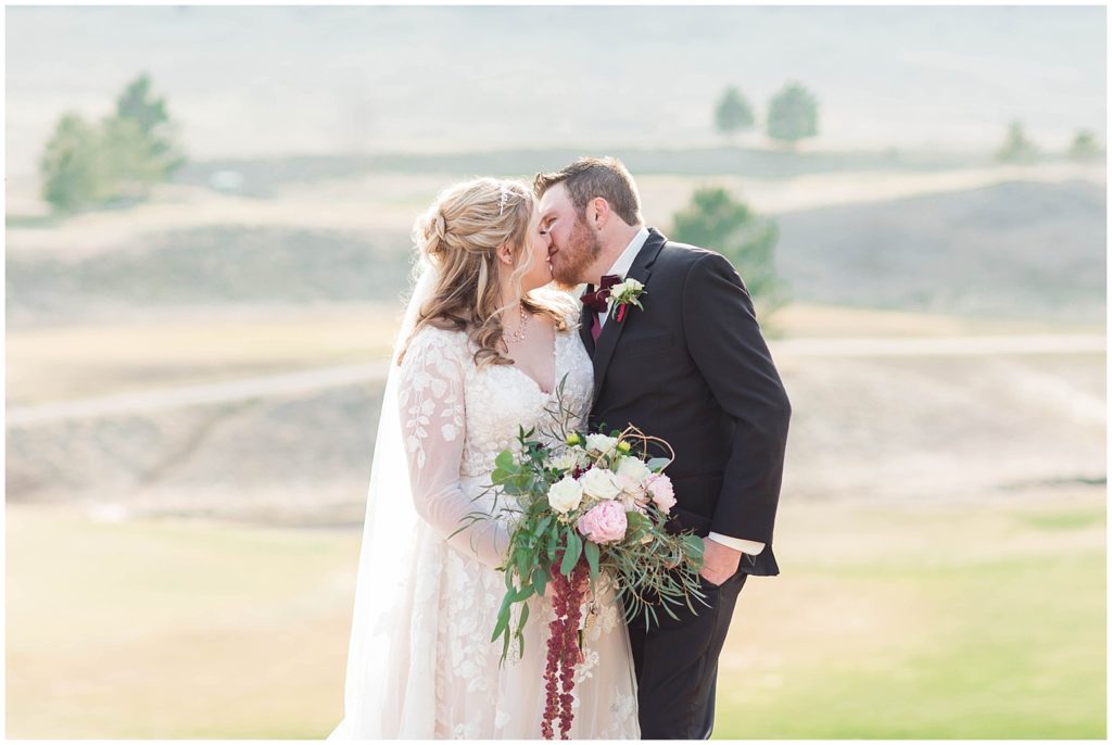 Bride and groom portraits in the foothills by Jessica Brees, Littleton Wedding Photographer and Videographer