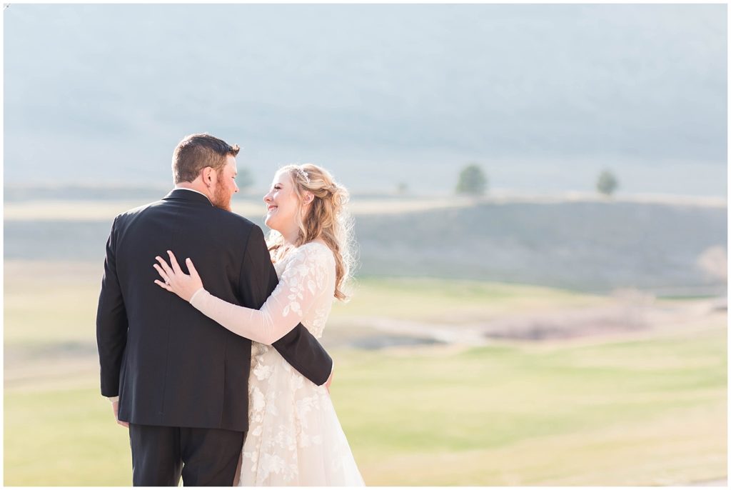 Bride and groom portraits in the foothills by Jessica Brees, Littleton Wedding Photographer and Videographer
