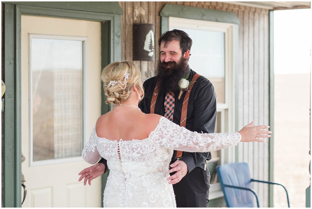 First Reveal | The Red Barn Wedding in Kingsley, Iowa shot by Jessica Brees Photo & Video