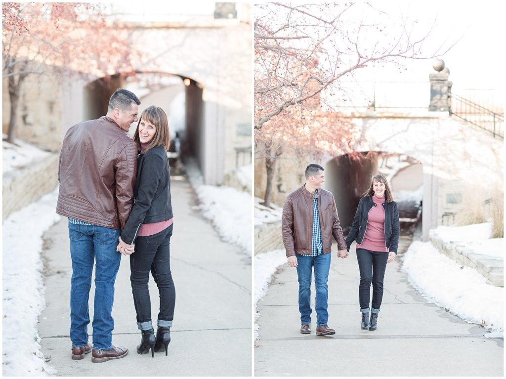 Daniel & Kara’s Downtown Sioux City & Adams Nature Reserve Engagement Photos shot by Jessica Brees, photographer and videographer near Sioux City, Iowa