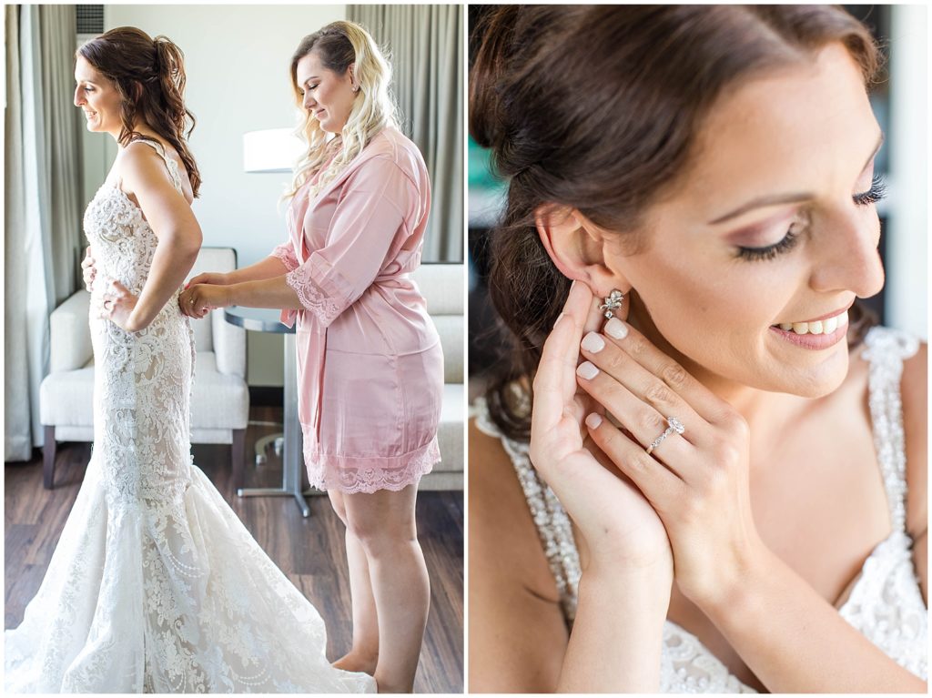 Classic Blush Wedding Details | Marriott Riverfront Wedding in South Sioux City, Nebraska shot by Jessica Brees Photo & Video