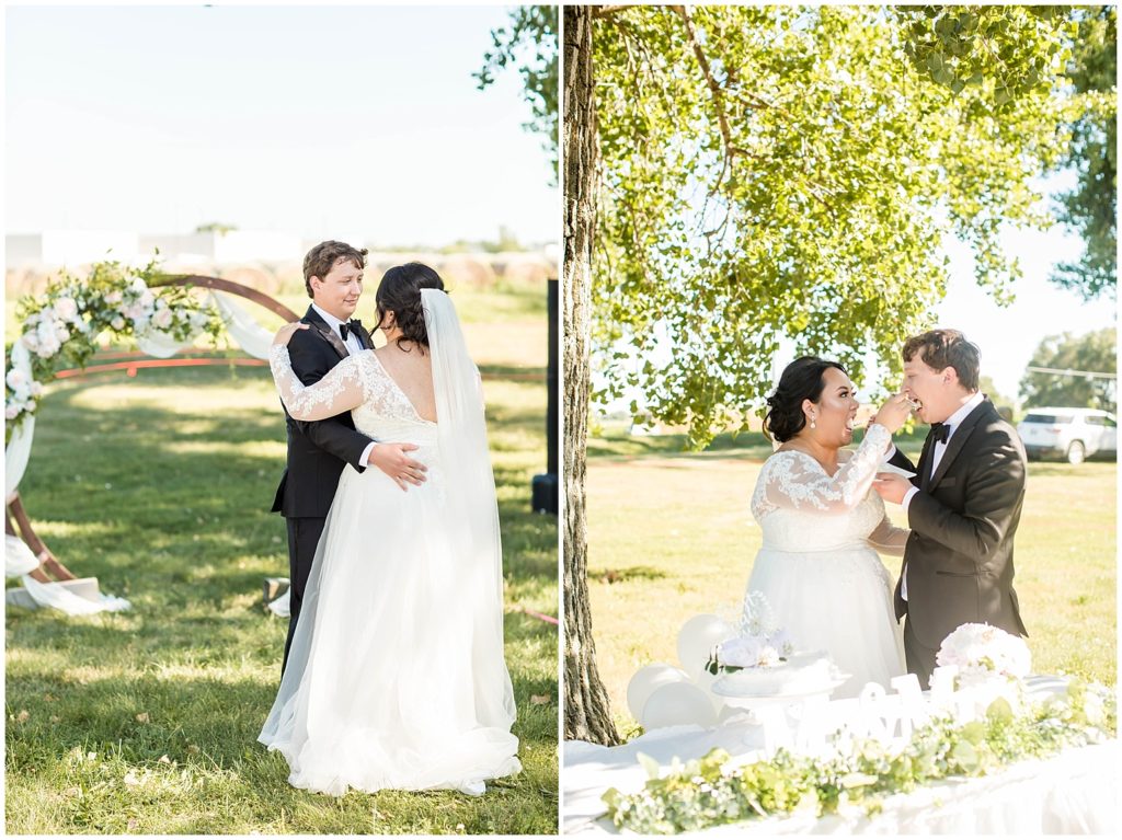Intimate Wedding Ceremony | Koffie Knechtion Wedding in South Sioux City, Nebraska shot by Jessica Brees Photo & Video