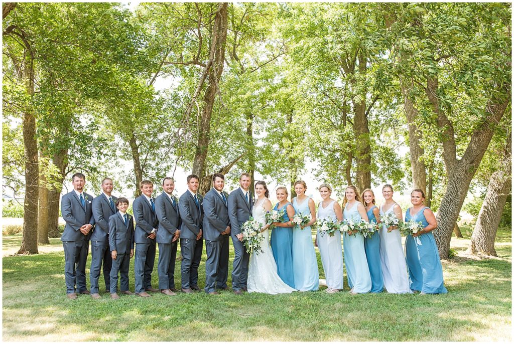 Bridal Party Portraits | Avalon Ballroom Wedding in Remsen, IA shot by Jessica Brees Photo & Video