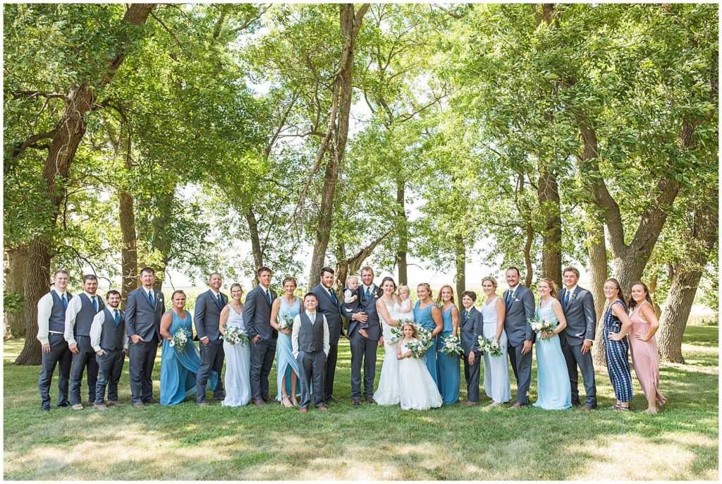 Bridal Party Portraits | Avalon Ballroom Wedding in Remsen, IA shot by Jessica Brees Photo & Video