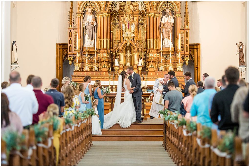 Catholic Wedding Ceremony | Avalon Ballroom Wedding in Remsen, IA shot by Jessica Brees Photo & Video
