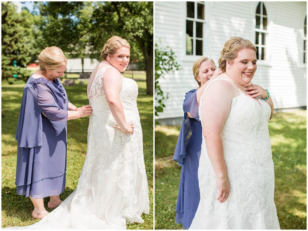 Bride Getting Ready | Prairie Village Wedding in Madison, SD shot by Jessica Brees Photo & Video