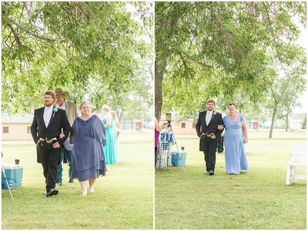 Outdoor Country Ceremony | Prairie Village Wedding in Madison, SD shot by Jessica Brees Photo & Video