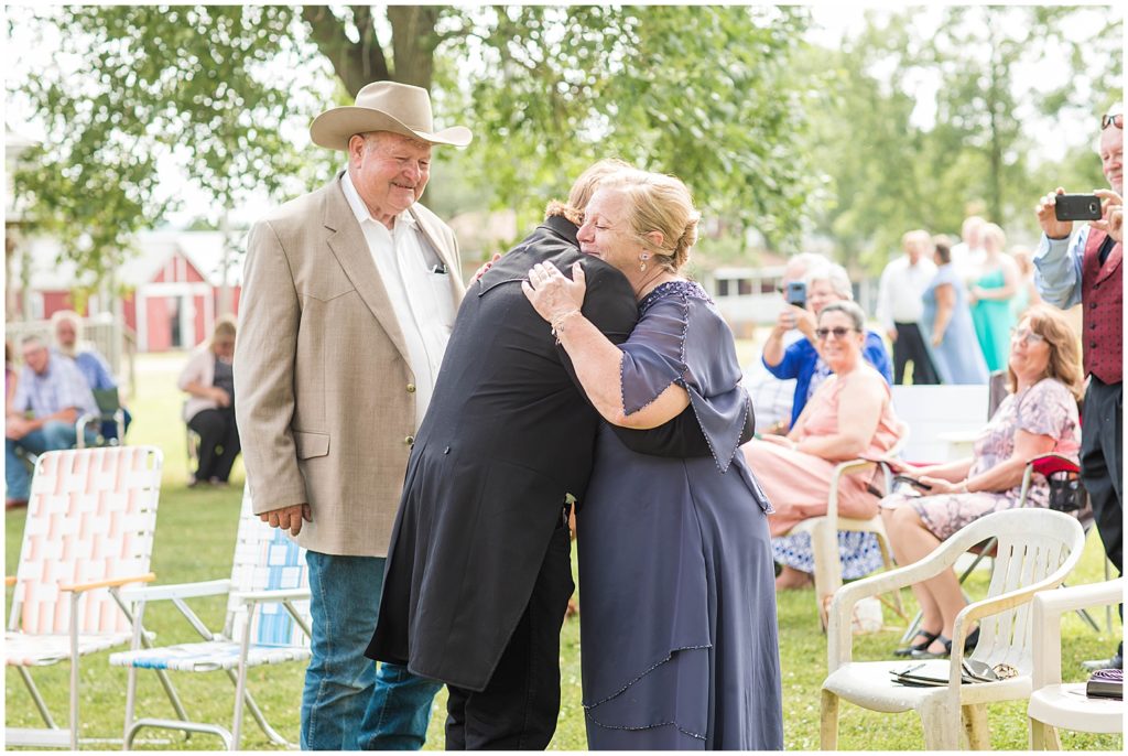 Outdoor Country Ceremony | Prairie Village Wedding in Madison, SD shot by Jessica Brees Photo & Video