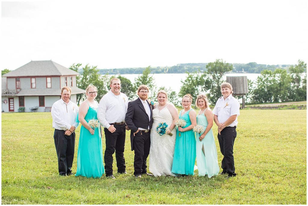 Bridal Party Portraits | Prairie Village Wedding in Madison, SD shot by Jessica Brees Photo & Video