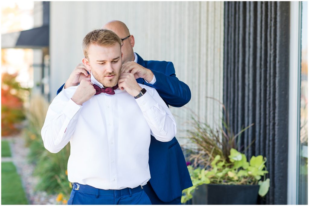 Groom Getting Ready | LeMars Wedding shot by Jessica Brees Photo & Video