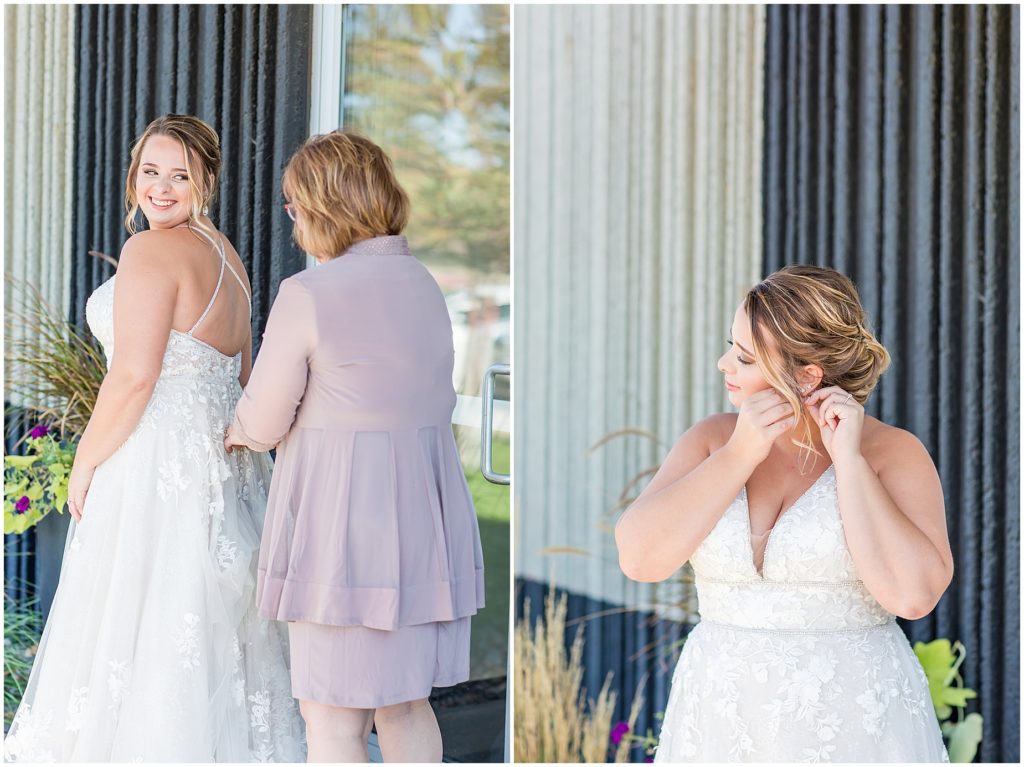 Bride Getting Ready | LeMars Wedding shot by Jessica Brees Photo & Video