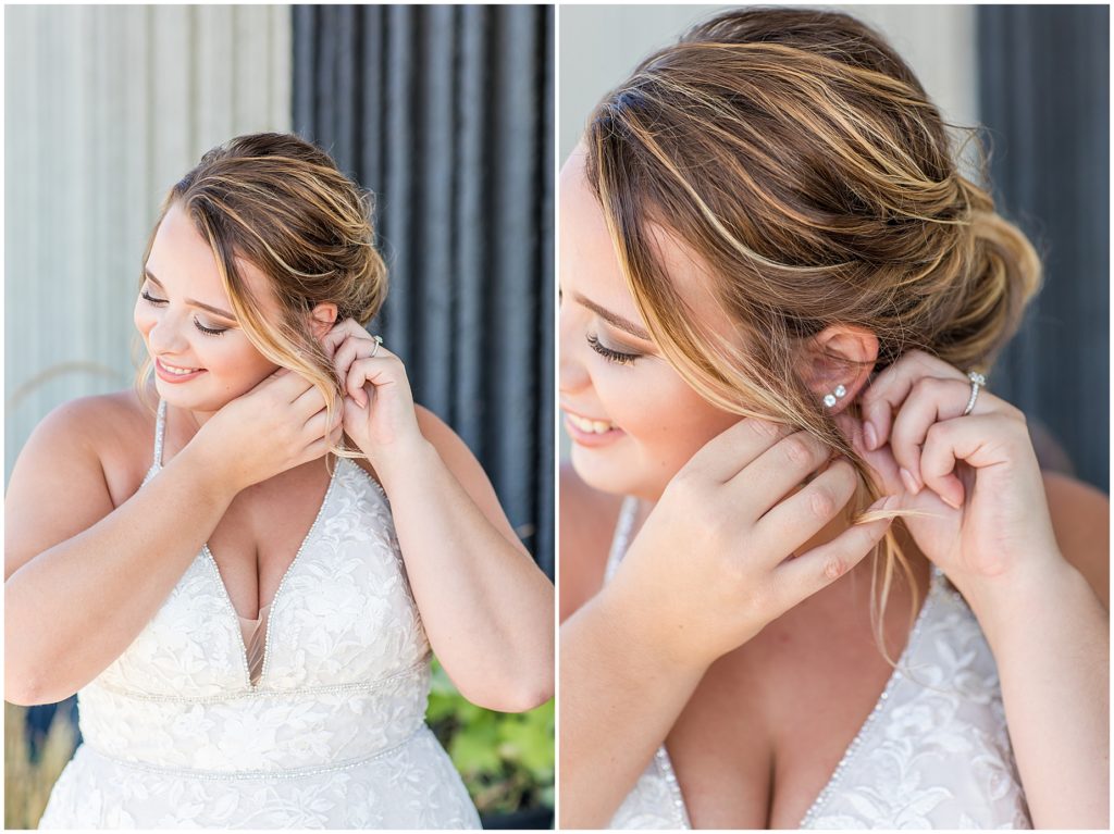 Bride Getting Ready | LeMars Wedding shot by Jessica Brees Photo & Video