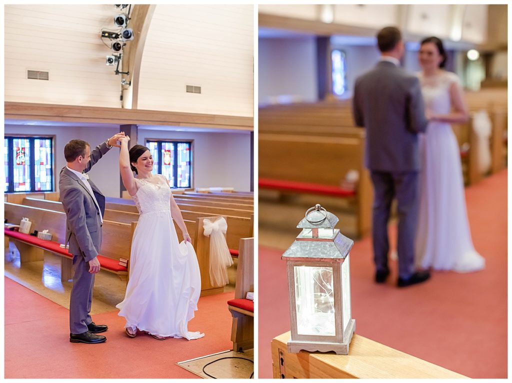 Bride and Groom First Look | Sioux City Wedding shot by Jessica Brees Photo & Video
