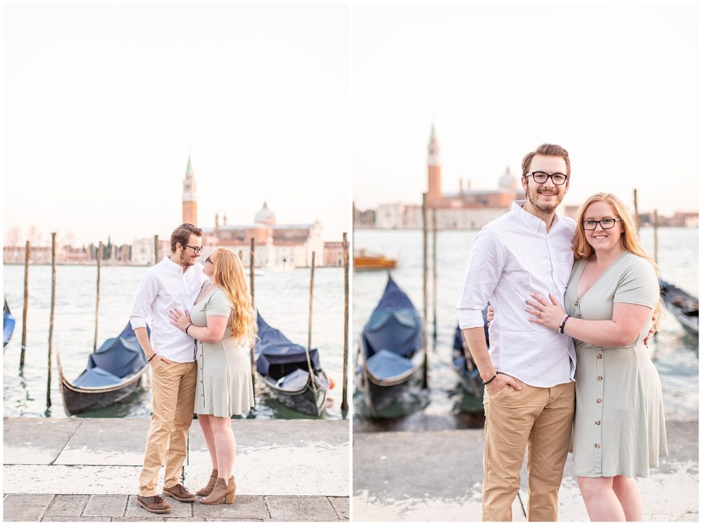 venice italy engagement session shot by sioux city iowa wedding photographer