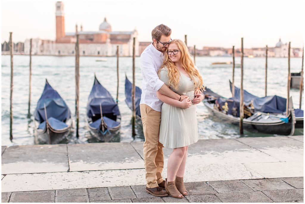 venice italy engagement session shot by sioux city iowa wedding photographer