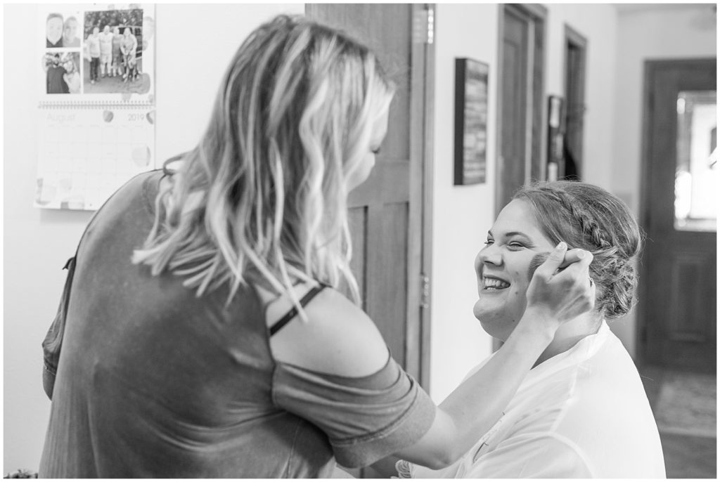 Bride Getting Ready Candids | Wedding in Spencer, Iowa shot by Jessica Brees Photography